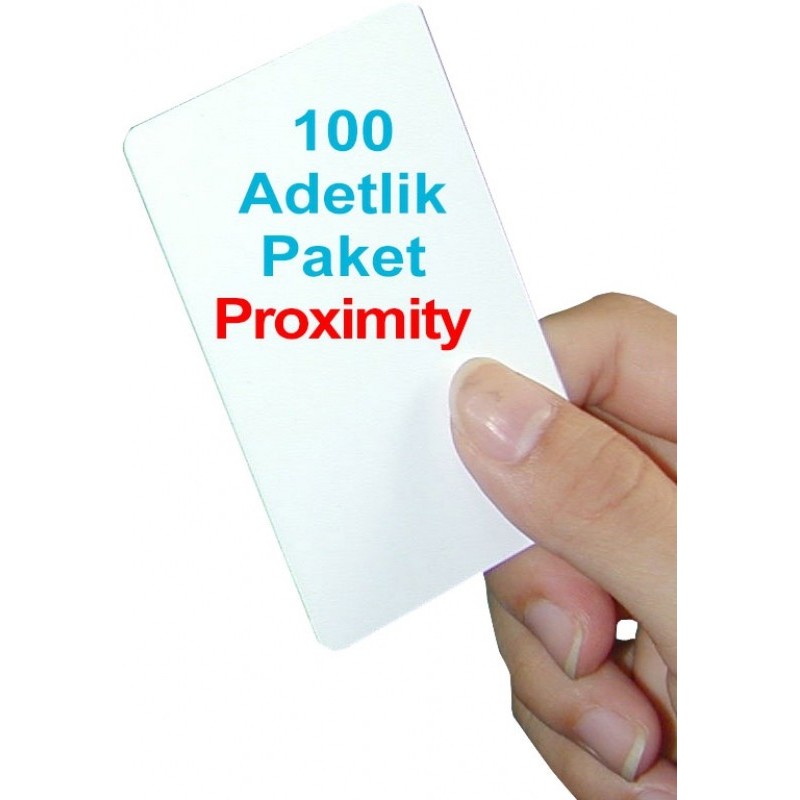 100 adet 1.Sınıf Proximity Kart (Seri numara baskılı )