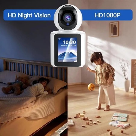 URANIUM 2MP 2.8MM LENS 8 METRE IR 2.8 IPS EKRAN WIFI GÖRÜNTÜLÜ KONUŞMA