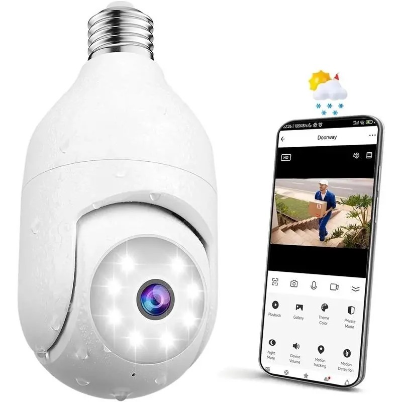 URANIUM ANP-PT4315BSWL 2MP 2.8MM LENS 15 METRE IR/BEYAZ LED E27 MONTAJ IP65 ONVIF WI-FI AMPUL TİPİ KAMERA(TUYA SMART)